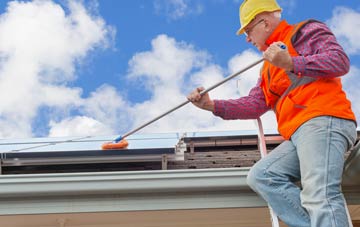 Uploders soft wash roof cleaning